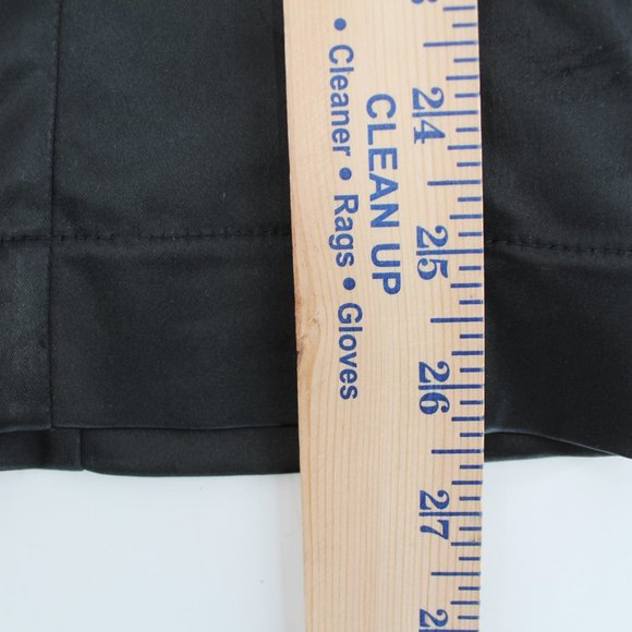 JUST CAVALLI Black Satin Stretch Pencil Skirt High Waist Bodycon Midi IT 44 US 8 - Picture 12 of 12